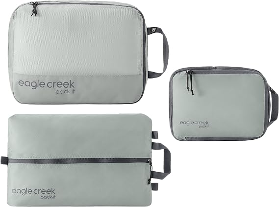 Eagle Creek Pack-It Essentials Set, 3 Piece Set, Storm Grey