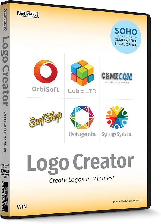 Logo Creator - Windows Professional Logos for Business, Website, Print with Hundreds of Templates and Library of Free Photos & Videos Windows/PC