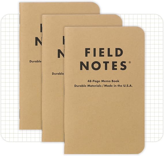Field Notes: Original Kraft 3-Pack - Graph Paper Memo Books - Grid Paper 48 Page Pocket Notebooks - 3.5" x 5.5"