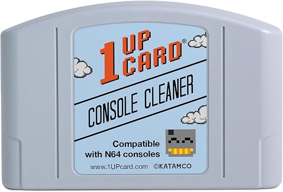 1UPcard Video Game Console Cleaner Compatible With Nintendo 64 (N64)
