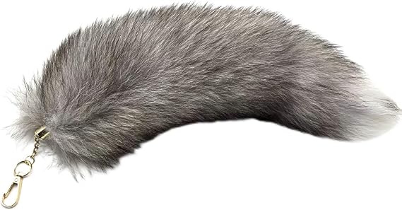 Therian Tail, Fox Tail Keychain, Keyring, Furry Accessory, Length, 40 Cm
