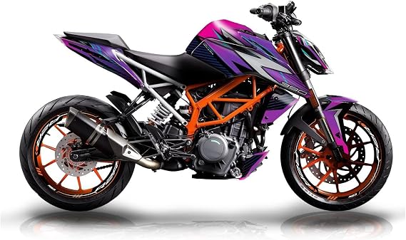 New Graphic kit for ktm 390 250 125 duke Graphic Decal Kit (TUGA-P) (125, Glossy)