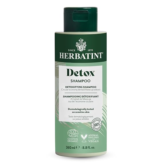 Herbatint Detox Clarifying Shampoo, Sulfate & Paraben Free, 8.8 oz