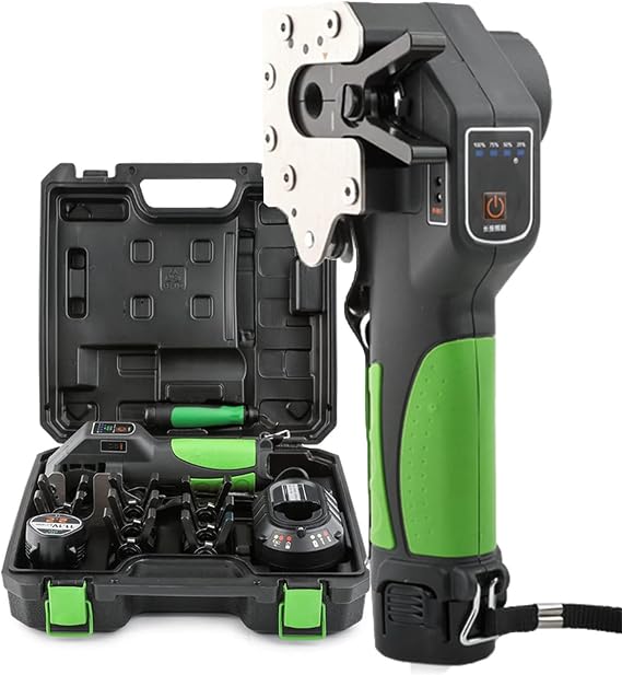 Electric Flaring Tool Kit,Manual/Automatic Expander Set,Copper Tube Electric Flaring Tool Kit,Cordless Expander with Lithium Battery,for Automatic Flare HVAC & Refrigeration,ST-E900AM