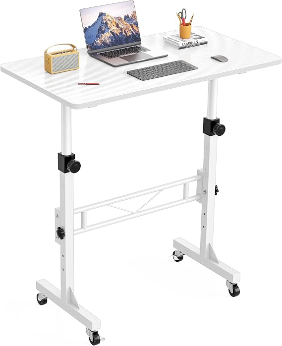 HOMIDEC Standing Desk, 32 Inch Portable Small Desk Adjustable Height