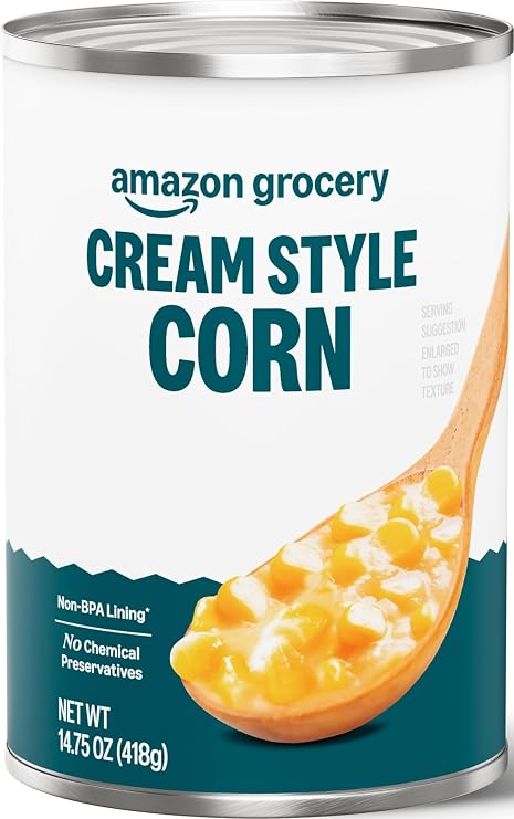Amazon Grocery, Canned Cream Style Corn, 14.75 Oz
