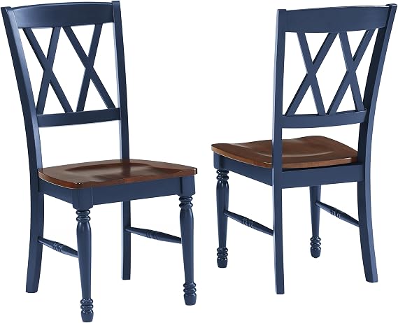 Crosley Furniture Shelby X-Back Dining Chairs, Set of 2