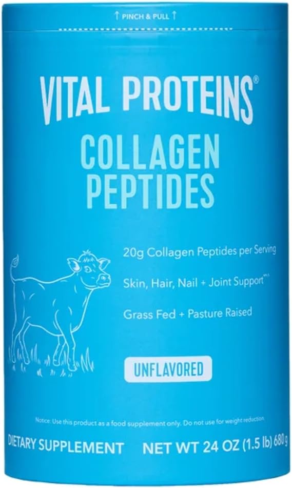 Vital Proteins Collagen Peptides Unflavored Dietary Supplement,Liquid Net Wt 24 Oz,