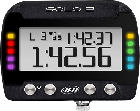 AIM Solo 2 GPS Lap Timer All New Much faster and more precise Configurable LED's