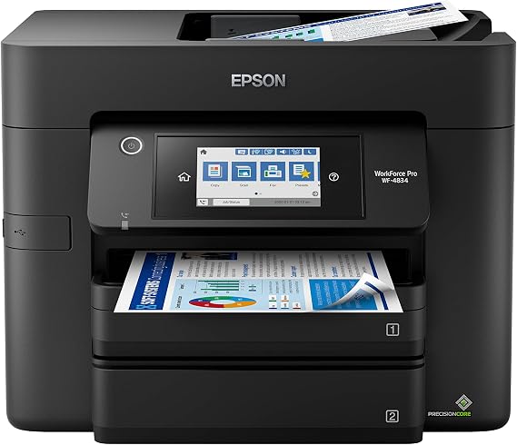 Epson Workforce Pro WF-4834 Wireless Color All-in-One Inkjet Printer