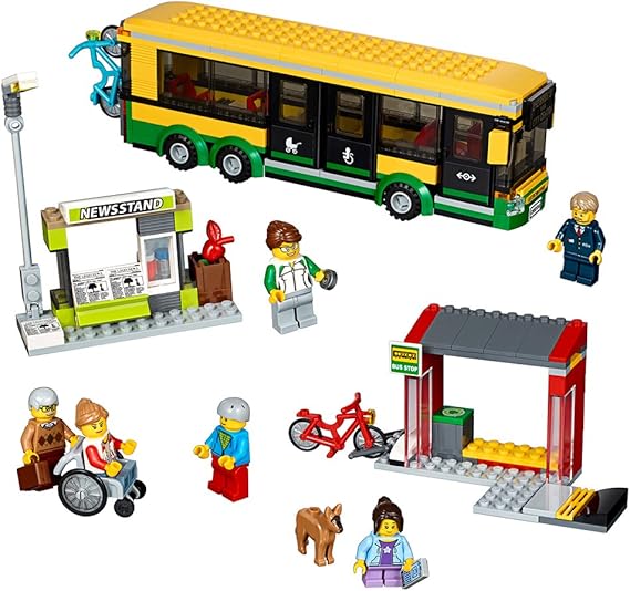 LEGO City Town Bus Station 60154 Building Kit (337 Piece)