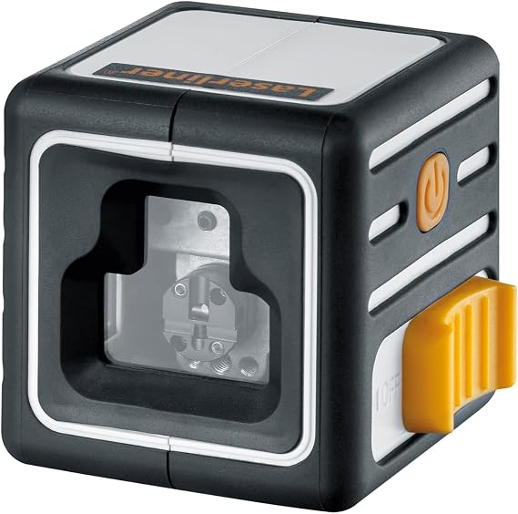 Laserliner compactcube-laser 3 Line Level 15 m 635 nm (< 1 mW) – Self-Levelling Laser Level (Line Level Black 1/4 15 m 0.5 mm/m 3 °)