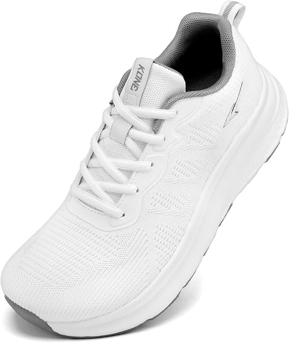 Socviis Wide Toe Box Shoes for Men Cushioned Road Running Shoes Non Slip Mens Walking Sneakers