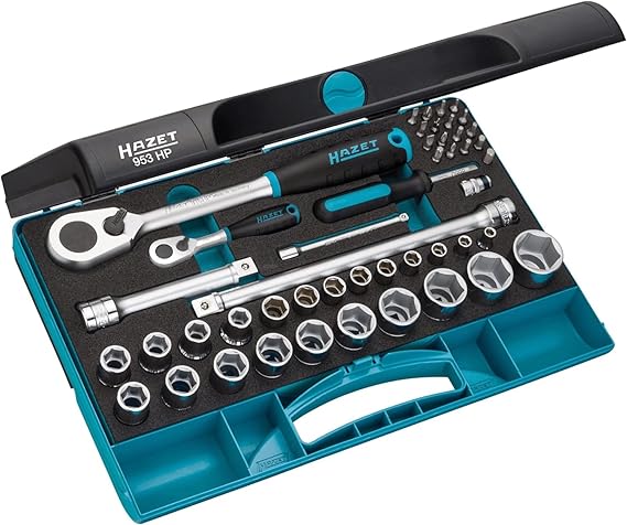 Hazet Steckschlüssel-Satz 953HP 1/4 Zoll (63 mm) Vierkant Länge 355 mm