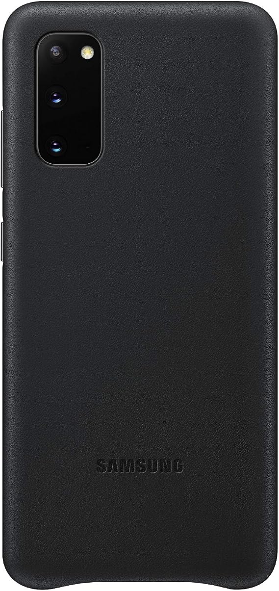 Samsung Galaxy S20 Case, Leather Back Cover - Black  (EF-VG980LBEGUS)