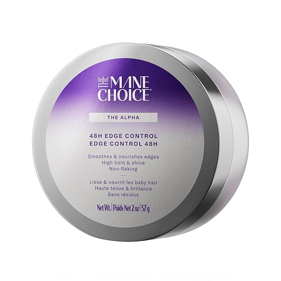 The Mane Choice The Alpha 48H Edge Control, 2 Oz, Smoothes & Nourishes Edges, Hair Gel for Coily, Wavy & Curly Hair, Infused with Pro-Vitamin B5, Aloe & Avocado Oil, Adds Brilliant Shine, Non-Flaking | Hair gel for coily, wavy & curly hair, infused with pro-vitamin B5, aloe & avocado oil, adds brilliant shine, non-flaking