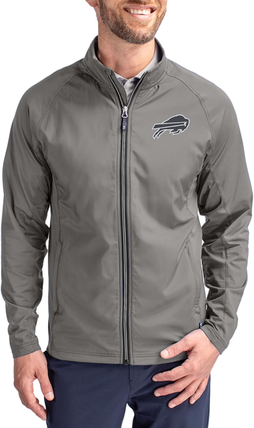 Cutter & Buck Mens NFL Big & Tall Adapt Eco Hybrid Recycled Full-Zip Jacket
