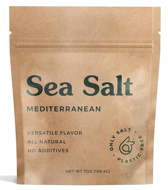 Mediterranean Sea Salt - Organic, Natural - 7oz Pouch