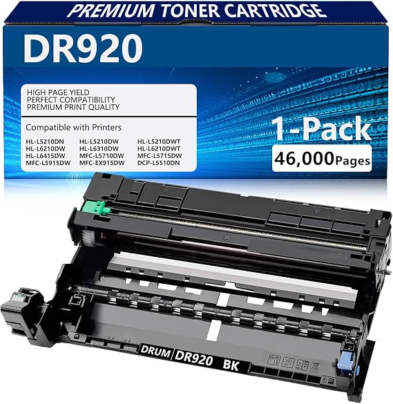 DR920 Drum Unit for Brother Printer HL-L6210DW MFC-L5915DW MFC-L5710DW