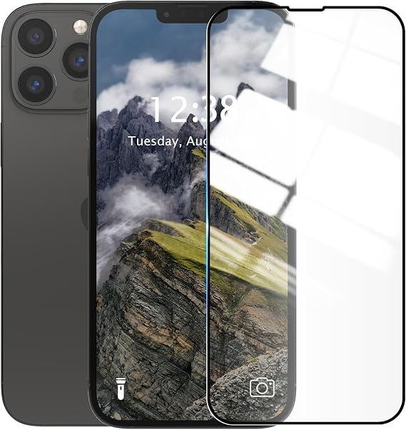 AKABEILA Compatible with Huawei Pura 80 Ultra 1 Pack Screen Protector HD Tempered Glass Protective Film 9H Hardness Case Friendly Easy Installation Anti-Fingerprint Bubble Free Black&1