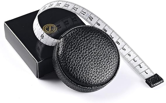 3m/120 Tape Measure Body Measuring Tape for Body Cloth Tape Measure for Sewing Fabric Tailors Medical Measurements Tape Dual Sided Sewing Cloth Tailor Craft Ruler Retractable (Black, 1 Pack)