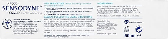 Sensodyne Toothpaste Gentle Whitening 50ml
