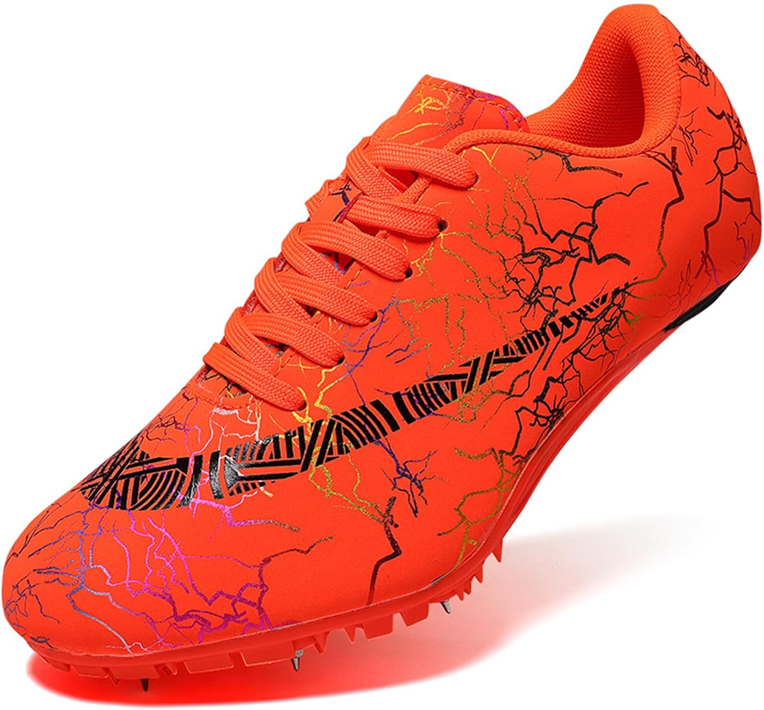 Track Spikes Shoes Field Distance Running Men's Spikes Sprint Sneakers Athletic Race Jumping Breathable Training Lightweight Track Shoes for Mens Girls Women