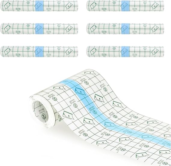 Waterproof Bandage (6m) – Clear Film Dressing for Swimming & Aftercare, Tattoo Second Skin Plaster, Waterproof Tattoo Protector, Steri Strips, Tattoo Supplies & Dressings"
