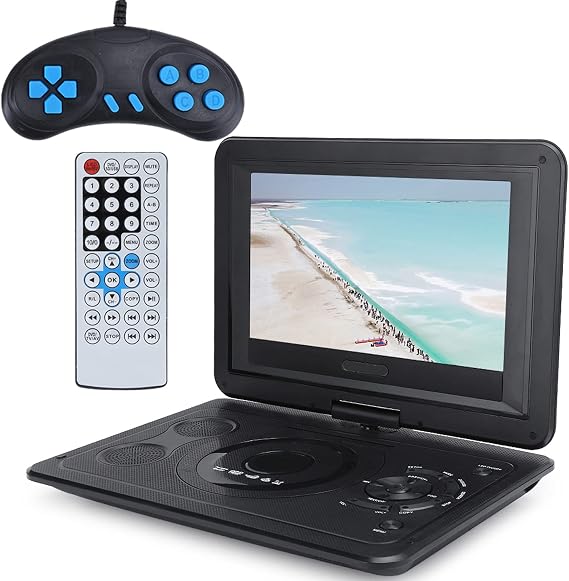 DVD Player with TV Function, Builtin Card Reader Portable EVD Player for AVI/EVD/DVD/SVCD (US Plug)