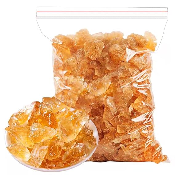 Yellow Rock Sugar,Lump Sugar Rock Candy,Made of Cane, Uniform Particle Size,Perfect for Tea, Coffee, Baking & Asian Cooking - 17.63 oz/500 g
