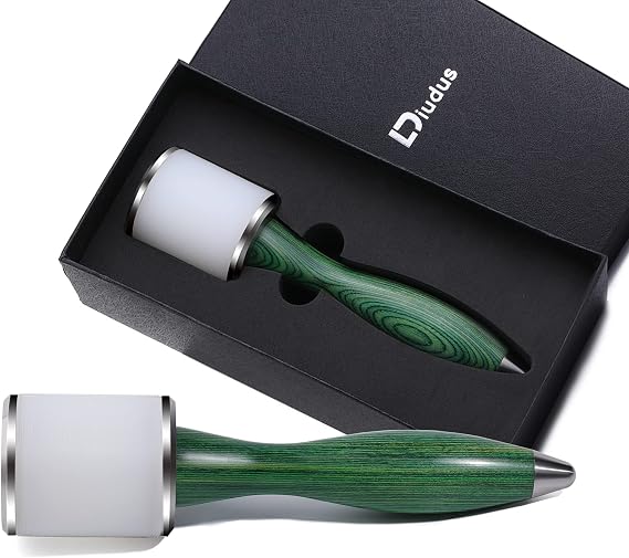Leather Carving Hammer with Straight Nylon Head Leatherworking Mallet