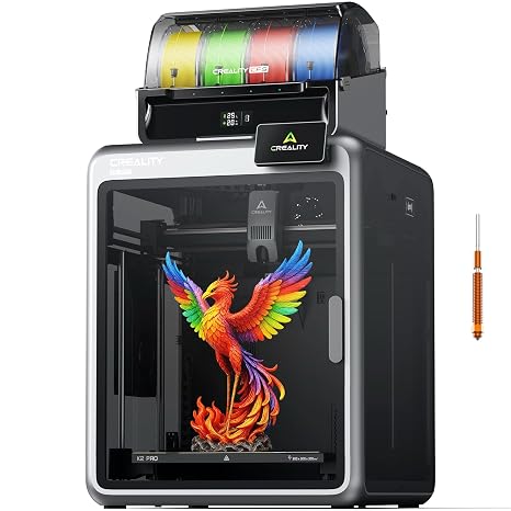 Creality K2 Pro Combo - CFS 600mm/s Yüksek Hızlı Kendinden Tesviye ile Çok Renkli 3D Yazıcı