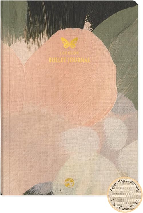 Le Color 17X24 Linen Dot Bullet Journal Notebook Butterfly