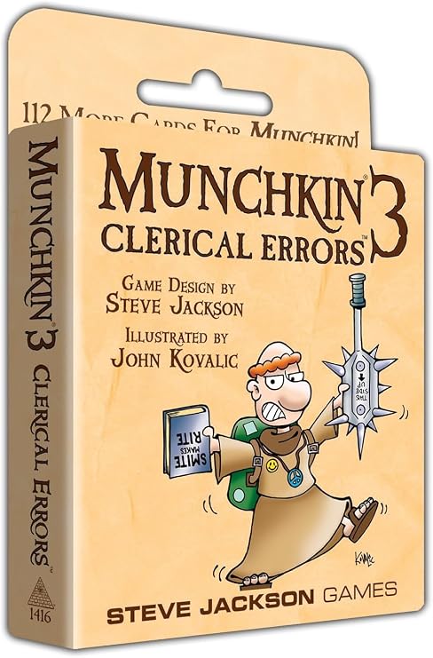 Steve Jackson Games Munchkin 3, Clerical Errors Card Game Expansion