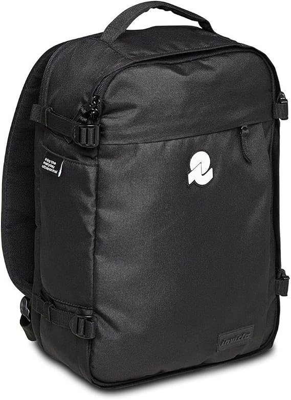 Invicta Travel Backpack Travel, Black – Backpack, Suitcase – Hand Luggage – PC Pocket, Bottle Pocket – Adjustable Chest Strap, Trolley Strap, Black, Taglia Unica, Casual