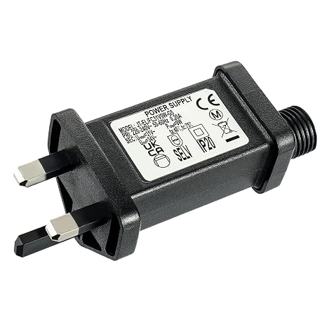 31V 9W 0.2A Transformer Plug LED Driver IP20 Waterproof Power Supply Adapter with Timer 8 Modes for Christmas Tree Lights Flashing Lights Fairy Lights Icicle Lights Net Lights(1 Pack)