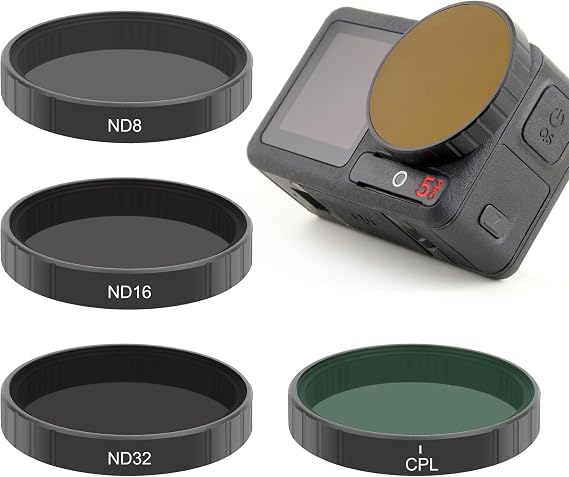GEPULY CPL ND8 ND16 ND32 Filter for DJI OSMO Action 5 Pro 4 3 Accessories