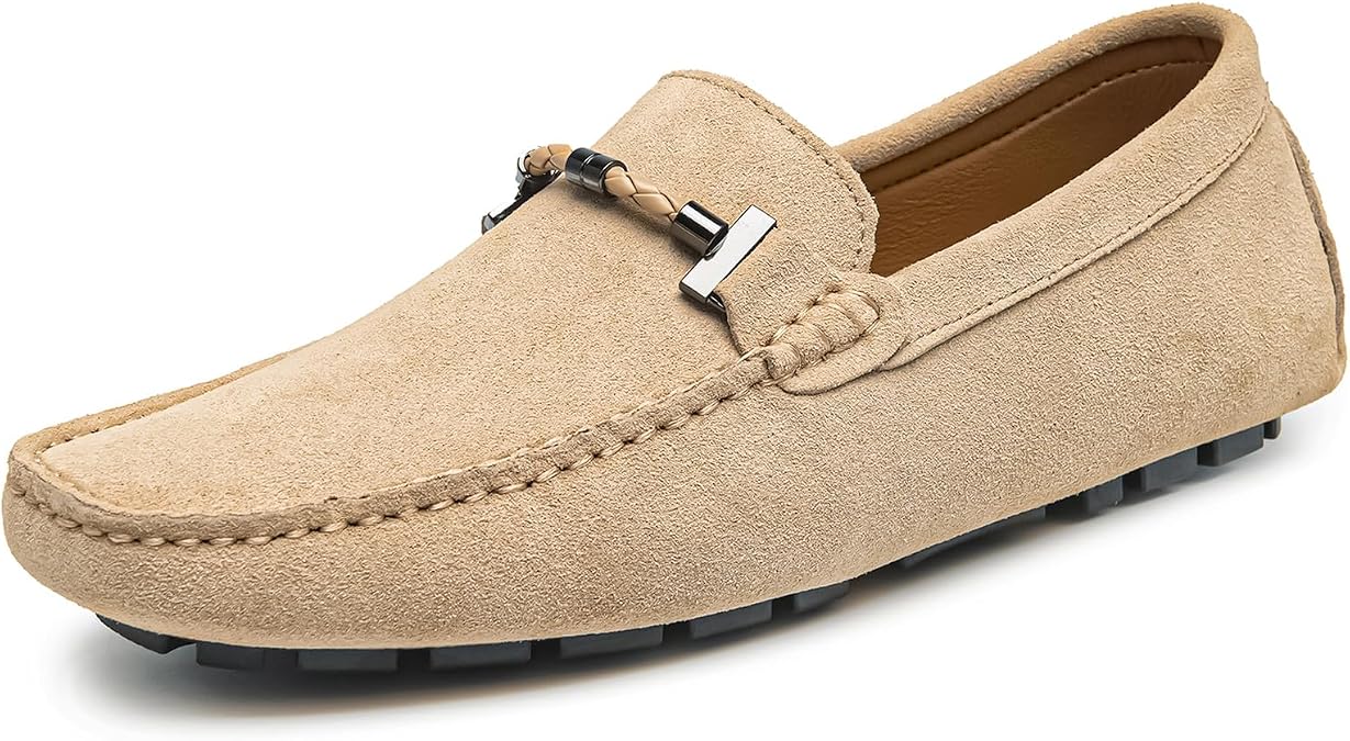 Go Tour Men's Penny Loafers Moccasin Driving Shoes Slip On Flats Boat Shoes