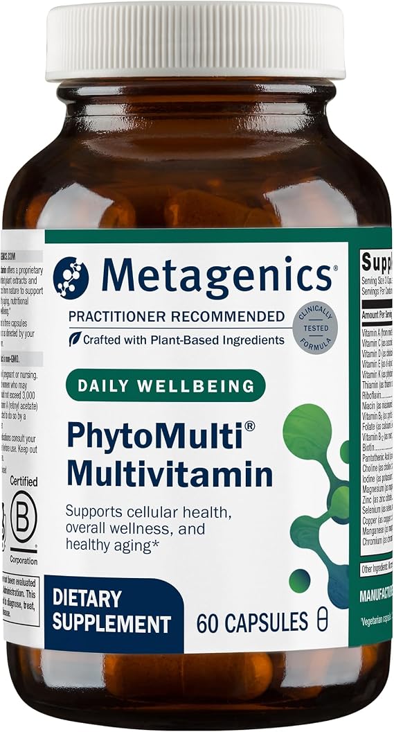 Metagenics PhytoMulti Multivitamin with Phytonutrients, 60 Capsules