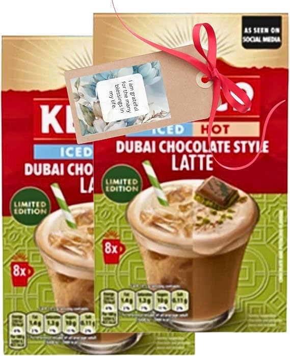 Coffee Bundle With Dubai Chocolate Style Flavour Latte Mix (2 Pack) - By Oerich Gift