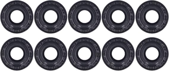 Car AC Compressor Oil Seal 10 Pcs Automotive Air Conditioning Compressor Shaft Seal Kit Rubber Metal Car AC Compressor Shaft Seal Car Accessories