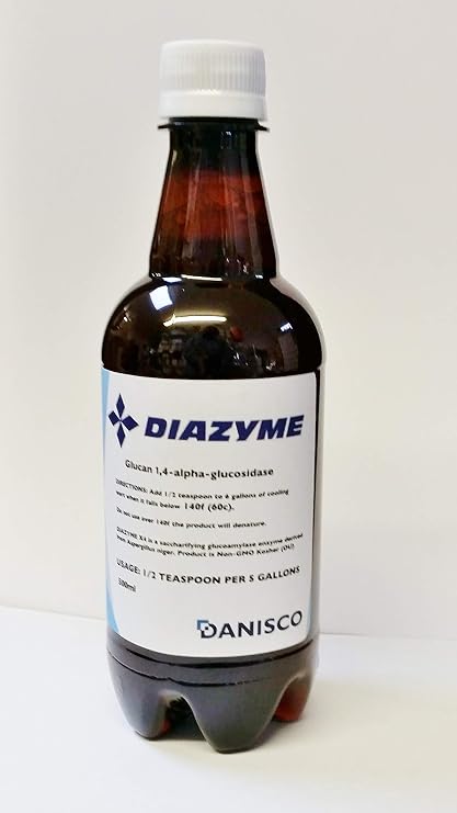 Glucoamylase Amylase Enzyme Diazyme X4 Aggressive Liquid Converts All Starch To Sugar In Wort And Mash Replaces Convertase Ag300l