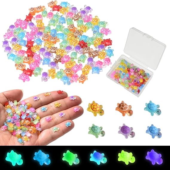 70 Pcs Mini Resin Turtles for Crafts
