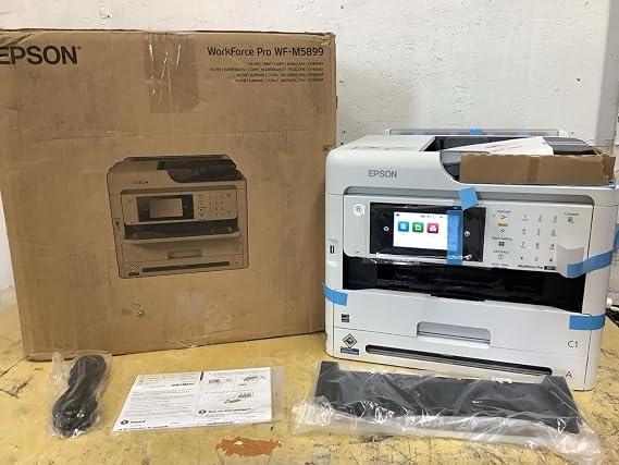 Epson WorkForce Pro WF-M5899 Wired & Wireless Inkjet Multifunction Printer - Monochrome