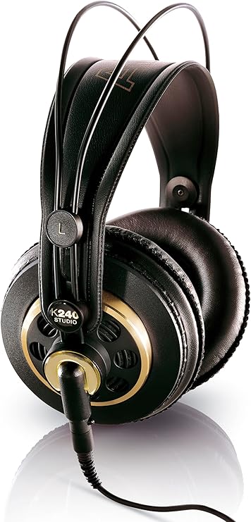 AKG K240 Studio profesyonel, yarı açık kulak üstü kulaklık