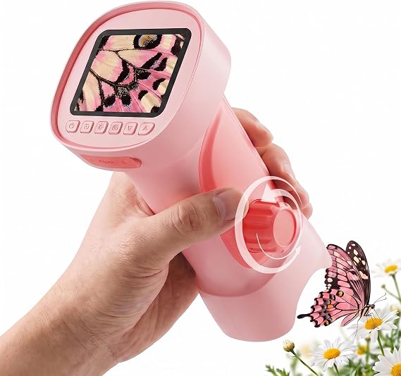 Microscope for Kids 1000X with Screen, Photo, Video Functions