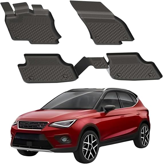Sahler Floor Mats fits Seat Arona 2017-2026 | Custom Fit Floor Liner for Cars | Premium Quality Car Mats Black | Odorless All Weather Waterproof Durable 4.5D Liner