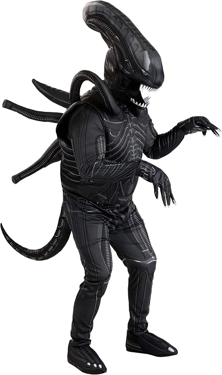 Plus Size Premium Xenomorph Costume | Adult Alien Jumpsuit Realistically Detailed For Halloween or Cosplay