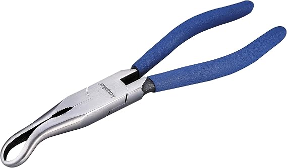 8-inch Hose Grip Pliers 8" Offset Spark Plug Boot Removal Pliers, Hose Ring Plers - 2/5-inch diameter