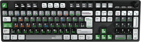 Hawk Gaming HK510 Mekanik Prelubed Switch Hot Swap RGB Tri-Mode Kablosuz/Bluetooth Full Türkçe Gaming Klavye